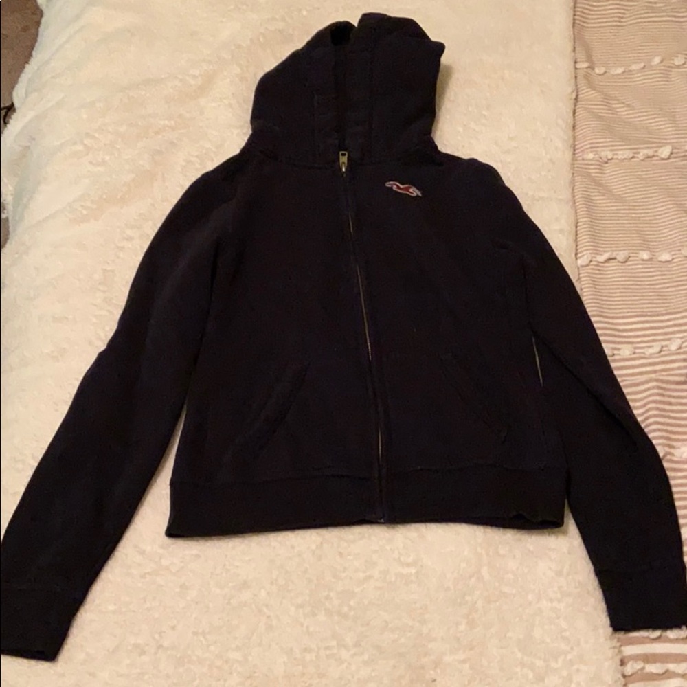 Blue Hollister hoodie